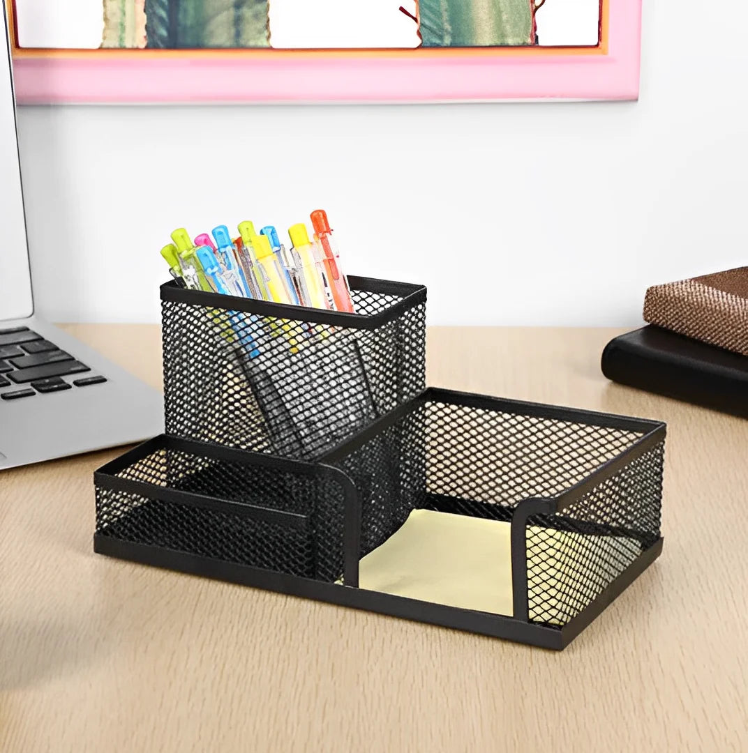 Organizador de mesa com 3 divisões