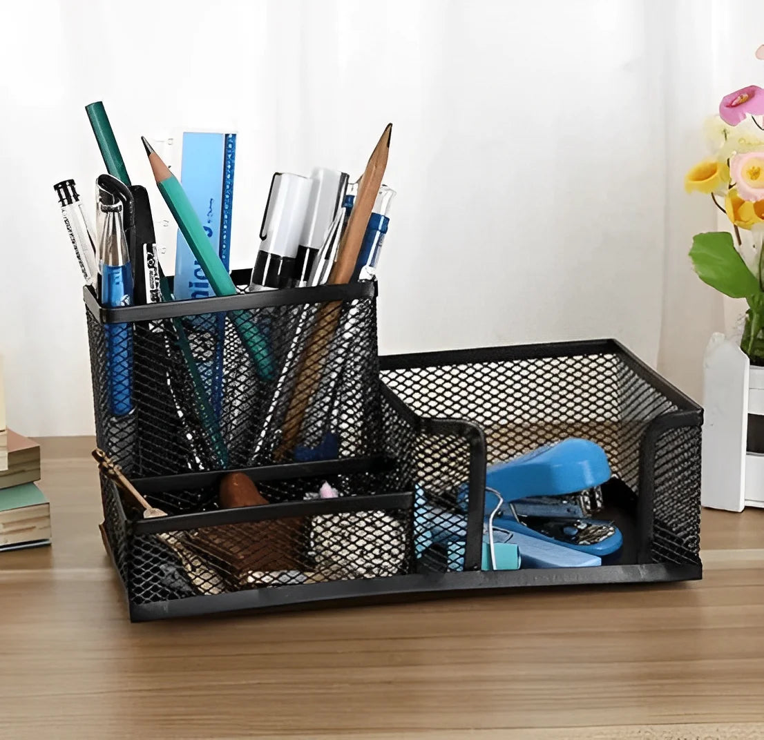 Organizador de mesa com 3 divisões