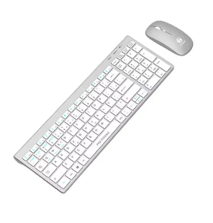 Kit de teclado e mouse sem fio Bluetooth e 2.4G, recarregável