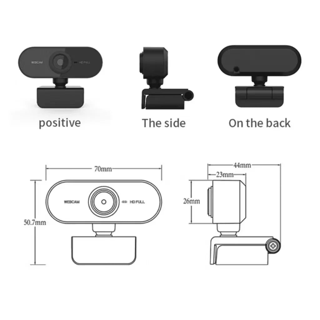 Webcam para computador Full HD 1080x1920p