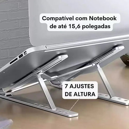 Suporte Ajustável para Notebook em Alumínio - Premium