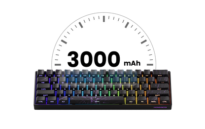 Teclado Mecanico , Akko MonsGeek FUN60 com Switch Magnético, 60%, com Resposta Rápida de 0,01mm, 8K ARGB HE/TMR