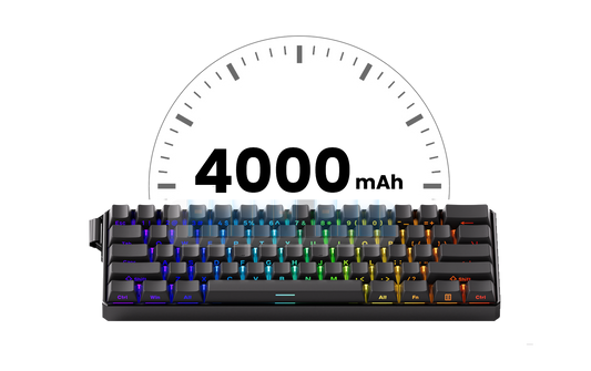 Teclado Mecanico , Akko MonsGeek FUN60 com Switch Magnético, 60%, com Resposta Rápida de 0,01mm, 8K ARGB HE/TMR