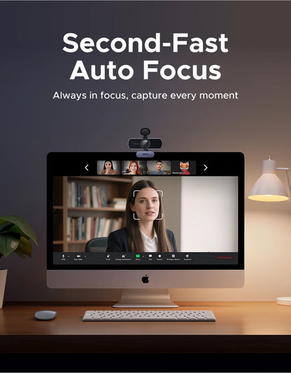 Webcam 4K FHD 1080P de 8MP para PC