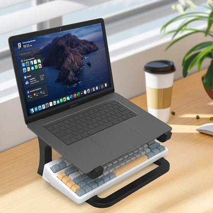 Suporte ergonômico para laptop com suporte para teclado