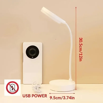 Luminária de mesa LED flexível com regulador de intensidade de 3 níveis