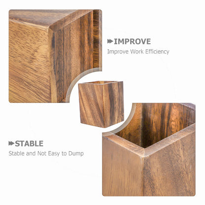 Organizador de mesa em madeira