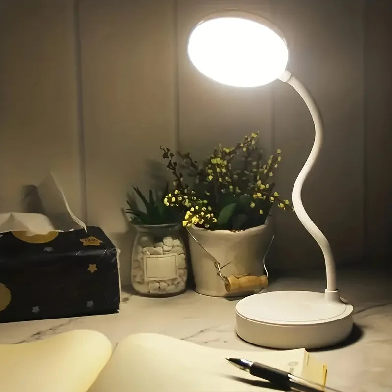 Luminária de mesa LED flexível com regulador de intensidade de 3 níveis