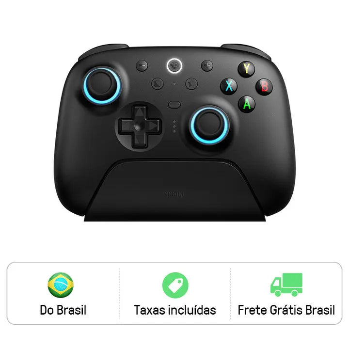 Controle 8BitDo Ultimate 2 Sem Fio – Alta Precisão com Joysticks TMR para PC e Android