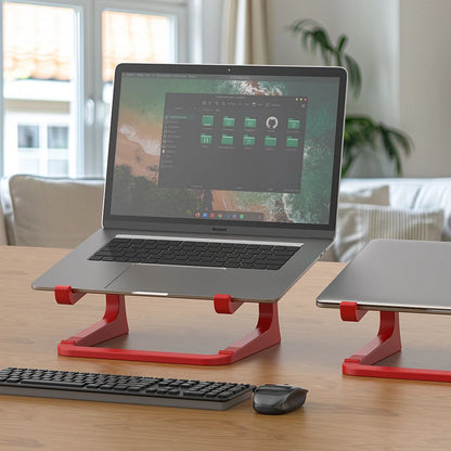 Suporte ergonômico para laptop com suporte para teclado
