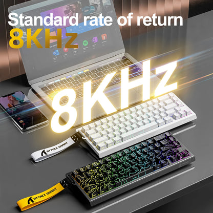 Teclado Gamer Attack Shark X68HE – Switch Magnético com Rapid Trigger e Alta Performance
