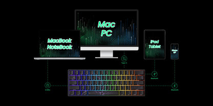 Teclado Mecanico , Akko MonsGeek FUN60 com Switch Magnético, 60%, com Resposta Rápida de 0,01mm, 8K ARGB HE/TMR