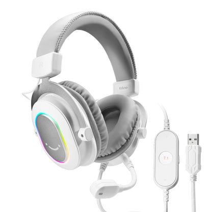 Headset Gamer Fifine H6 RGB 7.1 com Microfone – Áudio Imersivo para PC, PS4 e PS5