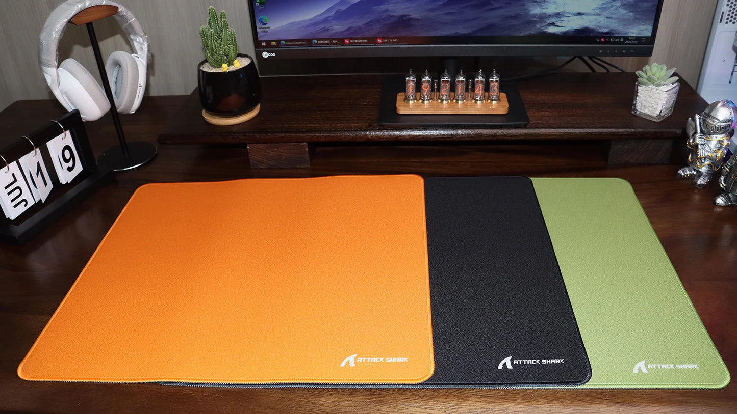 Mousepad Gamer Attack Shark XL – Alta Precisão com Base Antiderrapante e Bordas Reforçadas