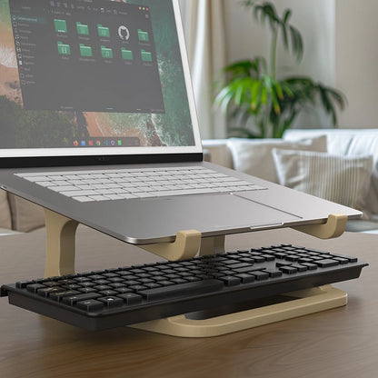 Suporte ergonômico para laptop com suporte para teclado