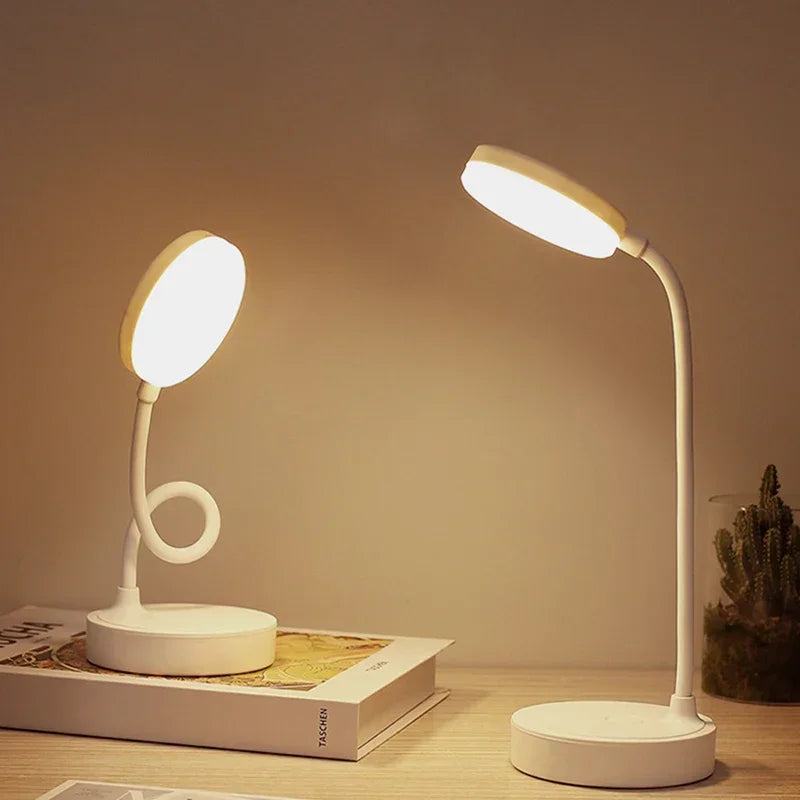 Luminária de mesa LED flexível com regulador de intensidade de 3 níveis
