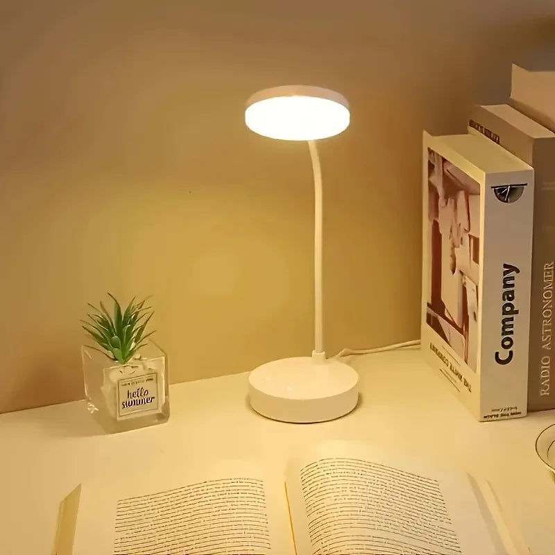 Luminária de mesa LED flexível com regulador de intensidade de 3 níveis