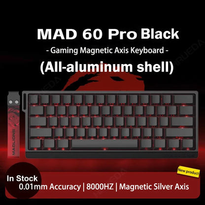 Teclado Gamer MADLIONS MAD 60/68HE – Switch Magnético, 8K Hz, Hot Swap e Ultra Responsivo