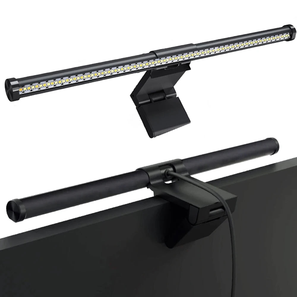 Luminária LED RGB para Monitor 44cm – Iluminação Confortável para Estudo, Trabalho e Games