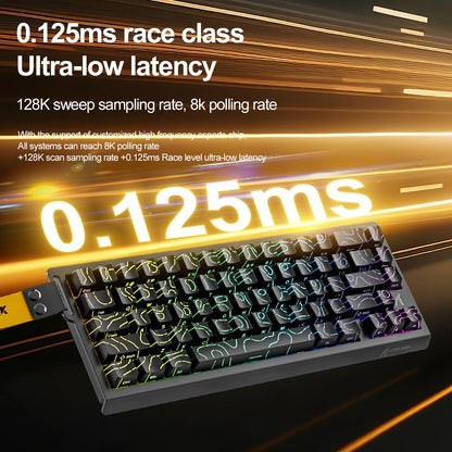 Teclado Gamer Attack Shark X68HE – Switch Magnético com Rapid Trigger e Alta Performance