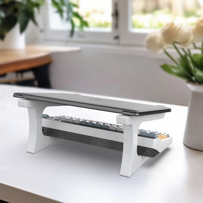 Suporte ergonômico para laptop com suporte para teclado