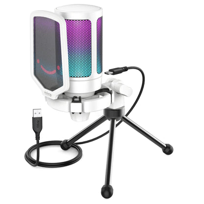 Microfone condensador USB FIFINE para jogos, compatível com PC, PS4, PS5 e MAC