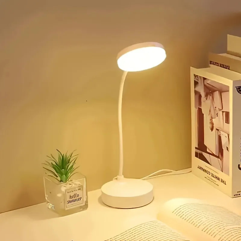 Luminária de mesa LED flexível com regulador de intensidade de 3 níveis