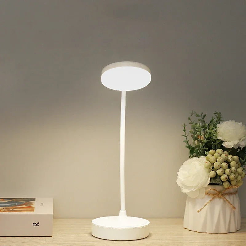Luminária de mesa LED flexível com regulador de intensidade de 3 níveis