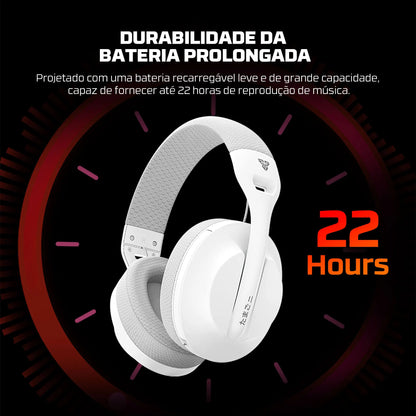 FANTECH TAMAGO II WHG04 Wired and Wireless Headset 40MM Big Driver 22 Hours Usage Time Headphones with Microphone ENC Headset