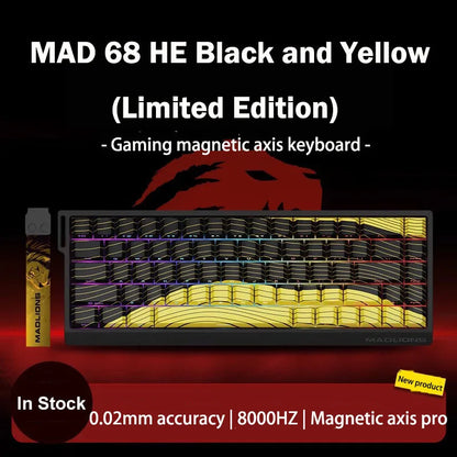 Teclado Gamer MADLIONS MAD 60/68HE – Switch Magnético, 8K Hz, Hot Swap e Ultra Responsivo