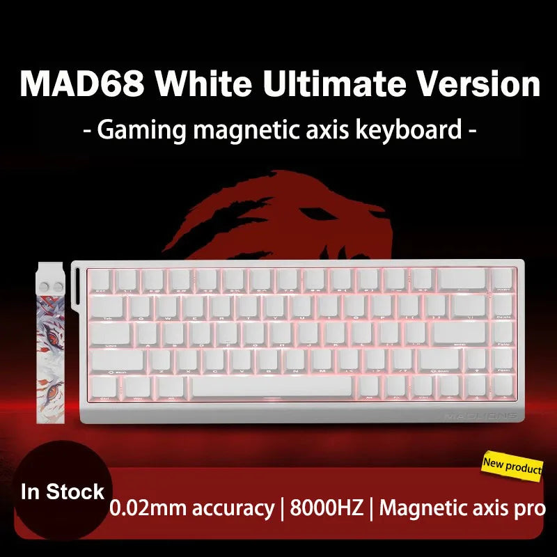 Teclado Gamer MADLIONS MAD 60/68HE – Switch Magnético, 8K Hz, Hot Swap e Ultra Responsivo