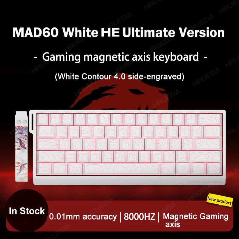 Teclado Gamer MADLIONS MAD 60/68HE – Switch Magnético, 8K Hz, Hot Swap e Ultra Responsivo