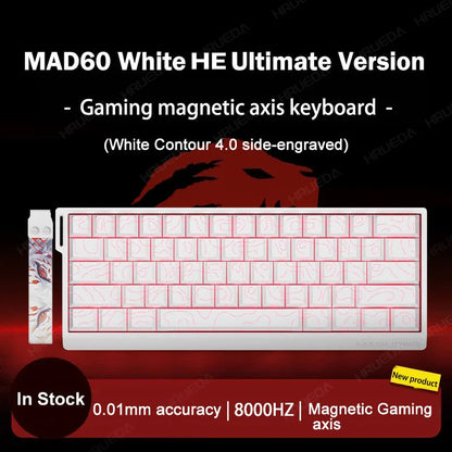 Teclado Gamer MADLIONS MAD 60/68HE – Switch Magnético, 8K Hz, Hot Swap e Ultra Responsivo