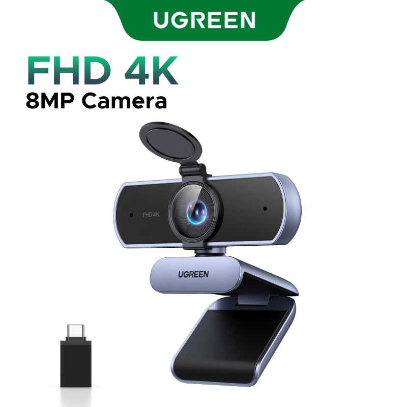 Webcam 4K FHD 1080P de 8MP para PC