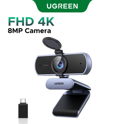 Webcam 4K FHD 1080P de 8MP para PC