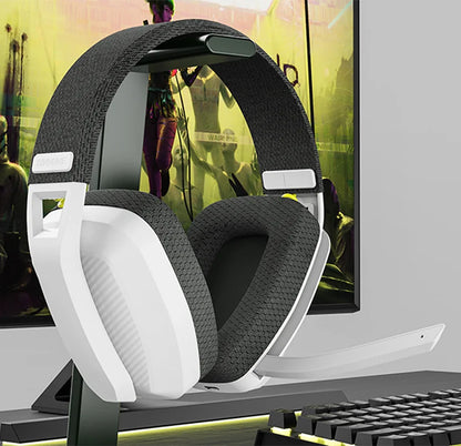 Headset Gamer Bluetooth BINNUNE BW06 com Microfone — PS5, PS4, PC, Mac — Sem Fio 2.4GHz