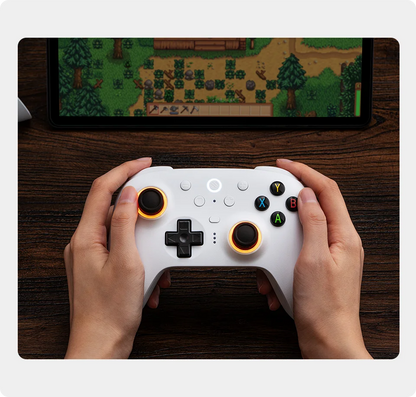Controle 8BitDo Ultimate 2 Sem Fio – Alta Precisão com Joysticks TMR para PC e Android