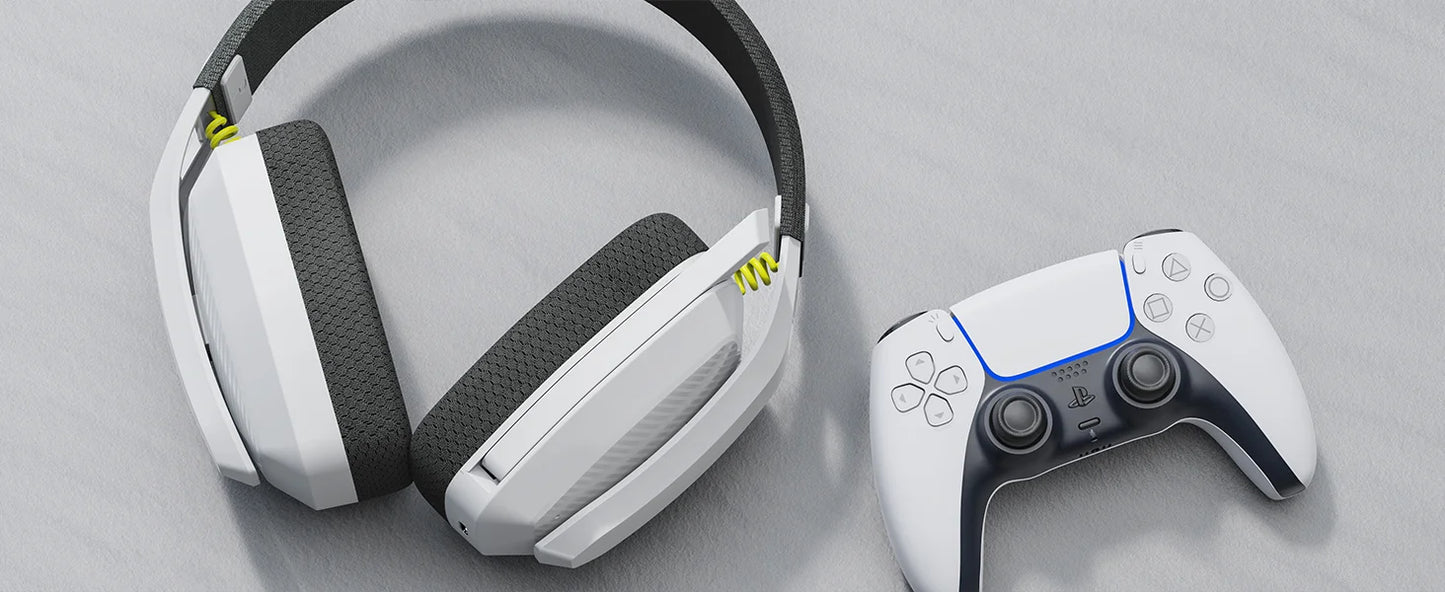 Headset Gamer Bluetooth BINNUNE BW06 com Microfone — PS5, PS4, PC, Mac — Sem Fio 2.4GHz