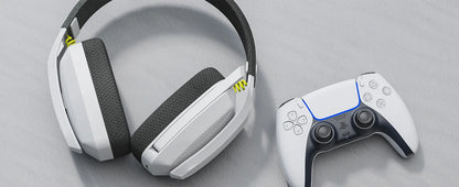 Headset Gamer Bluetooth BINNUNE BW06 com Microfone — PS5, PS4, PC, Mac — Sem Fio 2.4GHz