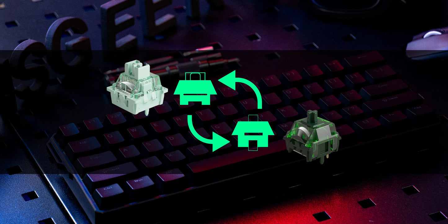 Teclado Mecanico , Akko MonsGeek FUN60 com Switch Magnético, 60%, com Resposta Rápida de 0,01mm, 8K ARGB HE/TMR