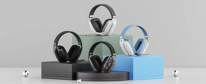 Headset Gamer Bluetooth BINNUNE BW06 com Microfone — PS5, PS4, PC, Mac — Sem Fio 2.4GHz