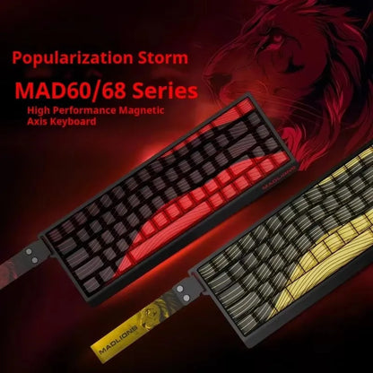 Teclado Gamer MADLIONS MAD 60/68HE – Switch Magnético, 8K Hz, Hot Swap e Ultra Responsivo
