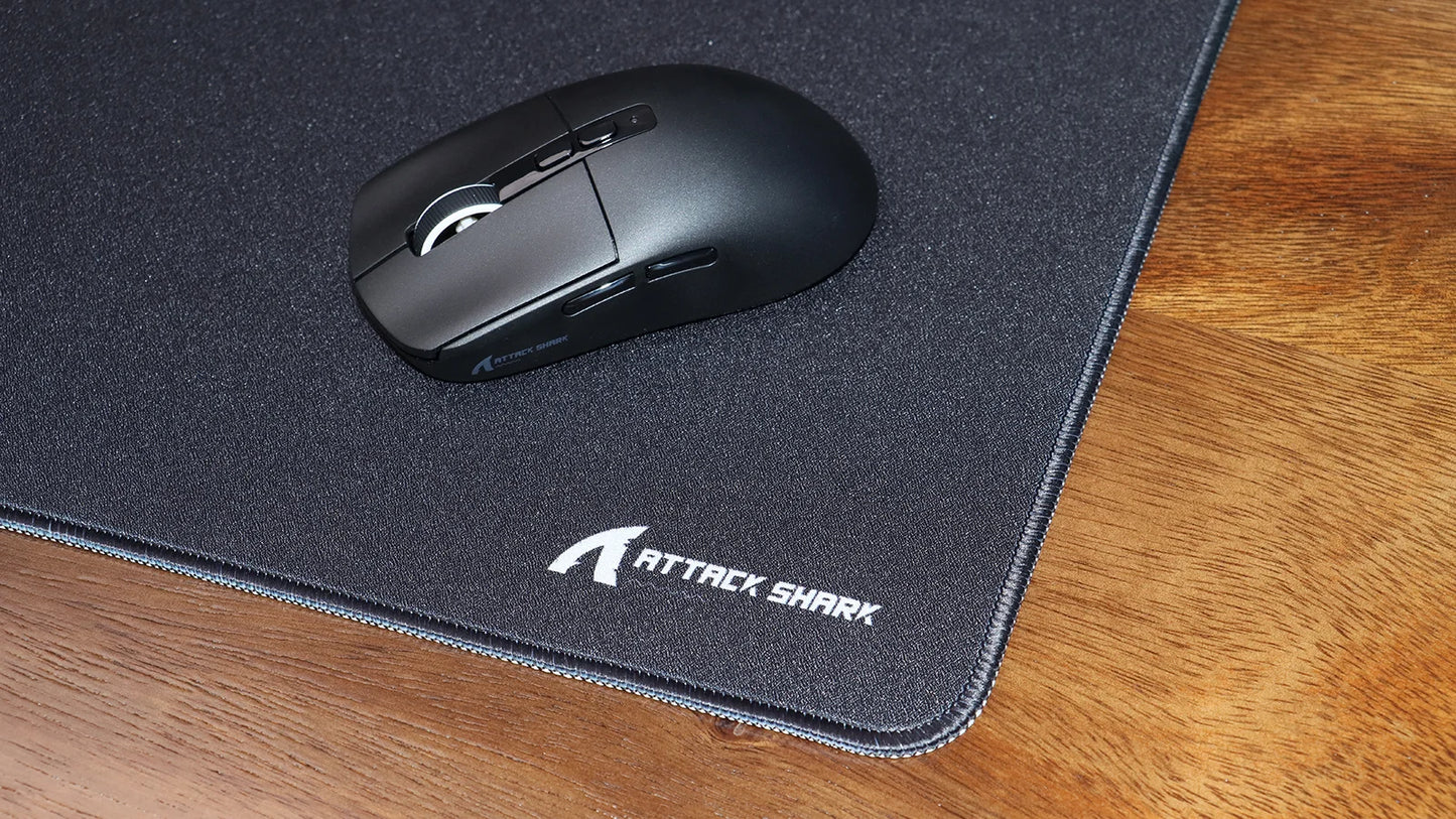 Mousepad Gamer Attack Shark XL – Alta Precisão com Base Antiderrapante e Bordas Reforçadas