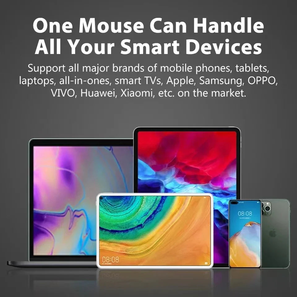 Mouse sem fio, Clean, para laptop, tablet, PC e Macbook.