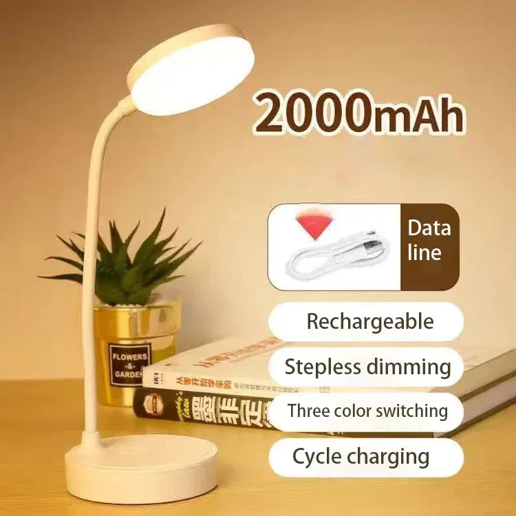 Luminária de mesa LED flexível com regulador de intensidade de 3 níveis