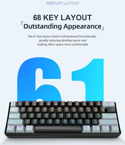 APAYADO K61 Mini Mechanical Keyboard