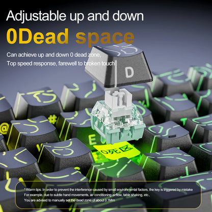 Teclado Gamer Attack Shark X68HE – Switch Magnético com Rapid Trigger e Alta Performance