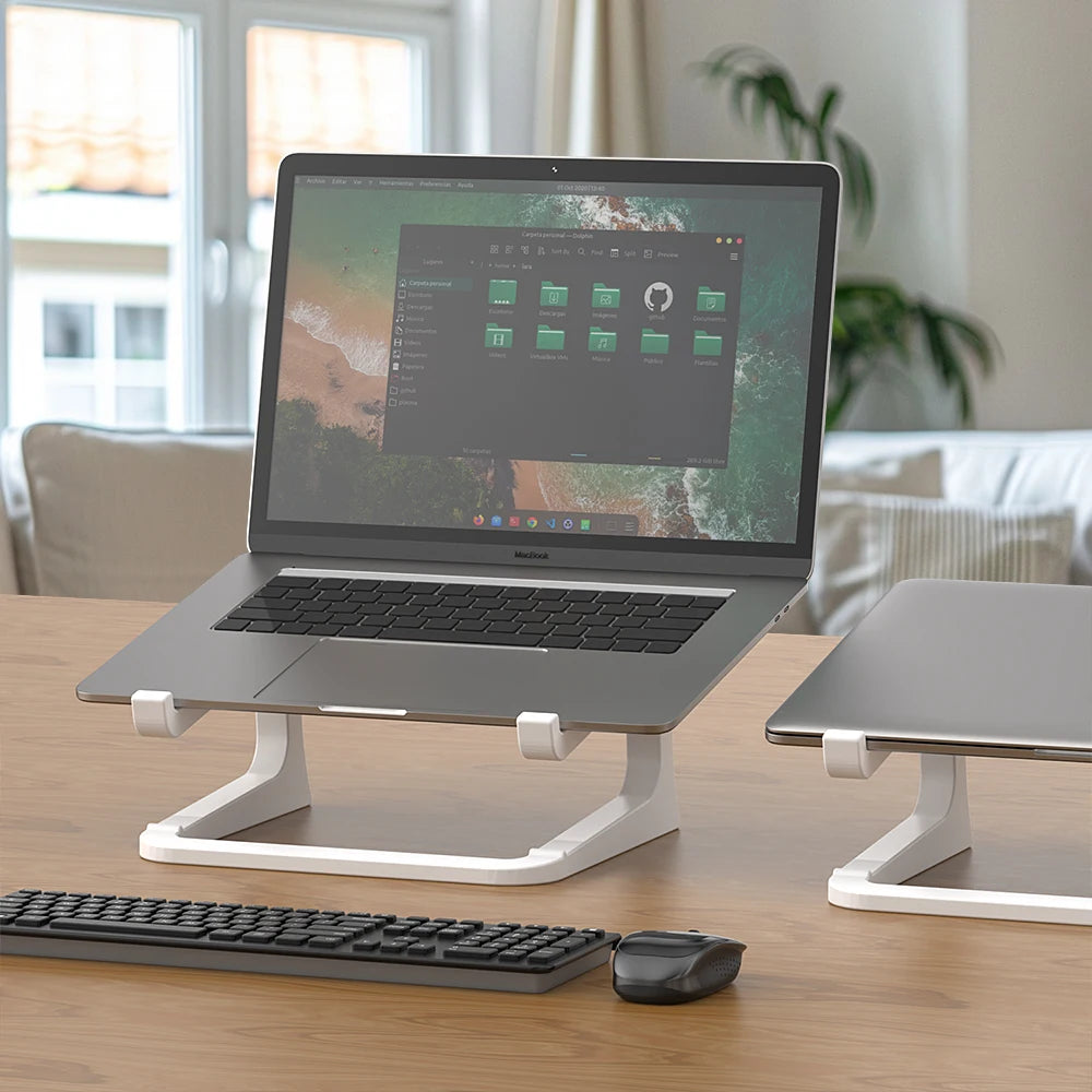 Suporte ergonômico para laptop com suporte para teclado