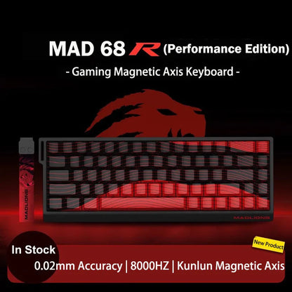 Teclado Gamer MADLIONS MAD 60/68HE – Switch Magnético, 8K Hz, Hot Swap e Ultra Responsivo