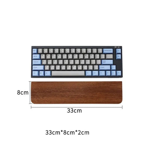 Apoio de pulso para teclado em madeira